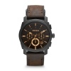 Fossil Machine Brown Leather Watch - FS4656IE Photo