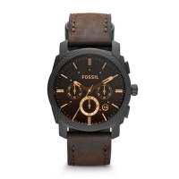 Fossil Machine Brown Leather Watch FS4656IE