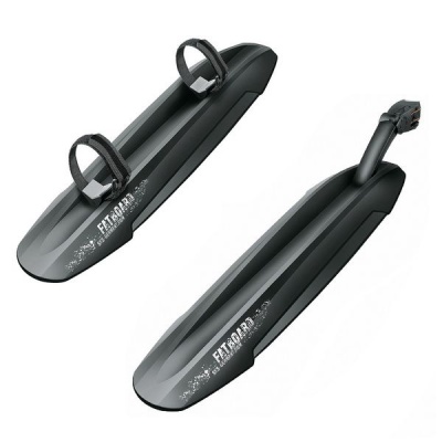 Photo of SKS Germany SKS Mudguard Set for Fat Bicycle Tyres Fatboard Set - Black