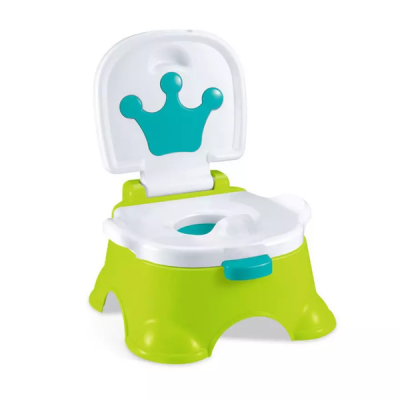 2 in 1 Baby Toilet Potty Training Stepstool Seat Chair Green