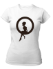 PepperSt Ladies White T-Shirt - Sitting In Circle Photo
