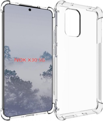 Nokia Shockproof Clear TPU Gel Case for X30 5G 2022