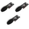 3 x BaByliss Plastic Bristle Massage Hair Brush For Women & Girls Black Photo