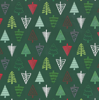 Photo of Gift Wrapping Paper 5m Roll - Christmas Trees