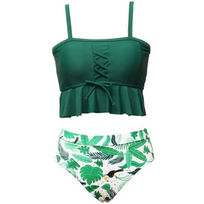 Photo of Iconix Floral Gorgeous Green Bikini