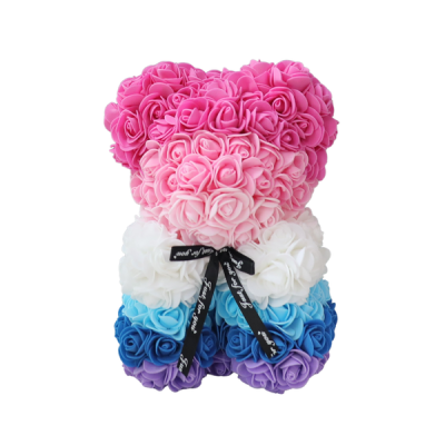 Silkinder Adorable 25cm Tall Foam Rose Teddy Collectable in Giftbox Shades of Love