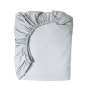 Baby Basics 100% Cotton Standard Camp Cpt Grey Cot Fitted Sheet - 66x95cm Photo