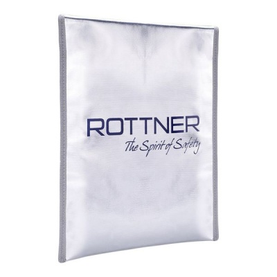 Photo of Rottner Security Rottner Fireproof Document Wallet A4 Size