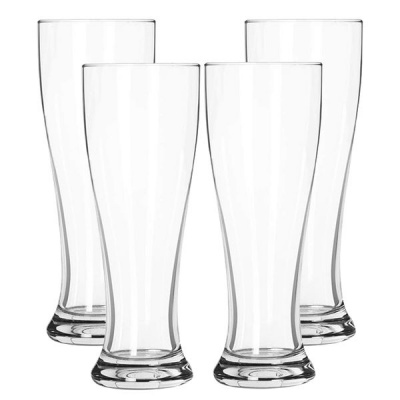 Tall Designed Craft Beer Lovers Tumbler Glasses Set of 4 430ml