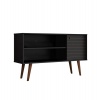 LINX Rack Jade Entertainment TV Stand - Black & Brown Photo