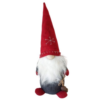 Photo of The Nordic Collection Nordic Red Hat Scandinavian Gnome & Bells Ornament Home Decor Gift - 50cm