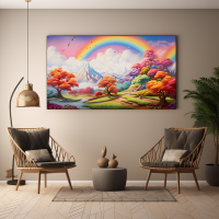 Canvas Wall Art Rainbow Dreamscape BK0033