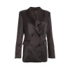 Quiz Ladies Vicky Pattison Black Satin Blazer - Black Photo