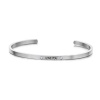 Key Moments S/Steel 'Love You' Bangle with Cubic Zirconia Stones Photo