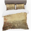 Print with Passion London Bridge Postcard Duvet Cover Set Photo