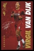 Liverpool FC - Virgil Van Dijk Poster with Black Frame Photo