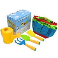 Childrens Gardening Tool Set Mini Rake Fork Watering Can Educational Toys