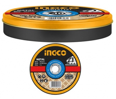 Ingco Abrasive Metal Cutting Disc Set 115mm