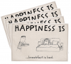 PepperSt Placemat Set - Happiness is breakfast in bed Photo