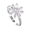 iDesire cubic zirconia snowflake ring - adjustable size Photo