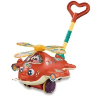 Musical Push Pull Plane Car Toys Aircraft Kids