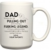 Dad Thanks for Not Pulling Out Birthday Christmas Father's Day Gift Mug Photo