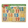 Melissa Doug Numbers Sound Puzzle 21 Pieces