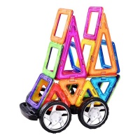 MAG BUILDING Magnetic Carnival TilesBlock Set for Kids 56 Pieces