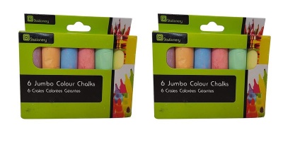 Photo of 6 Jumbo Colour Chalk - Set of 2