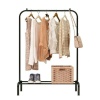 Black Metal Clothes Rack Photo