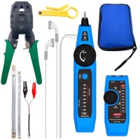 Home Office CAT5 CAT6 Telephonic Network Cable Tester With RJ45 Crimper