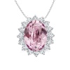 Civetta Spark Diana Necklace with Swarovski Light Amethyst Crystal Rosegold Photo