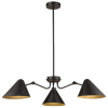 Bright Star Lighting 3 Light Metal Chandelier with Adjustable Height & Adjustable Arms Photo