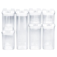 Zoco Mii 7 Airtight Pantry Food Storage Containers with Easy Lock Lids