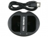 Canon Cameron Sino Dual USB Charger For LP-E17 Photo