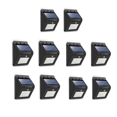 LED Solar Powered LED Wall Light with Night sensor Pack Of 8