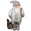BUFFTEE Large White Santa Figurine Doll North Pole - Christmas Decorations Photo