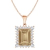 Stella Luna Evelyn Necklace with Swarovski Golden Shadow Crystal Rosegold Photo