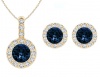 Civetta Spark Rachel Set - Swarovski Montana Crystal Gold Photo