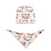Pink Cat Tie Bib & Beanie Photo
