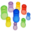Translucent Stacking Cups - 9 pieces Set Photo