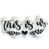 Silly George This Is Us Shaped Scattered Cushion - 51x26cm Photo