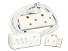 Everlotus Extension Cord 3M Bundle With 4 Way Multiplug And 1 Adapter Photo