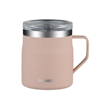 355ml Seal Lock Stainless Steel Insulated Metro Flask Mug with Handle Lid