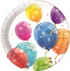 Generic Sparkling Balloon Paper Plates Large 23cm Photo
