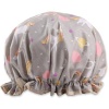 Dewy - Shower Cap - Bath Hat - Double Lined Large - Grey Unicorn Cartoon Photo