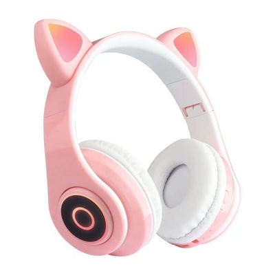 Cat Ear Wireless Bluetooth FM Stereo Headphones