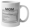 Mom Nutritional Facts Coffee Mug Photo