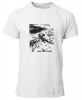 PepperSt Mens White T-Shirt - Optical Illusion - Dog Photo