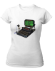 PepperSt Ladies White T-Shirt - Ancient Tech Photo